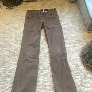 Brown flare jeans